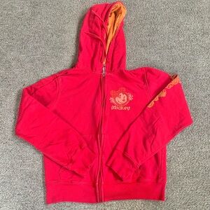 Disney Mick Mouse Red Zip Up